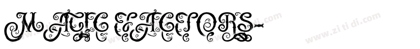 MAGIC FACTORS字体转换
